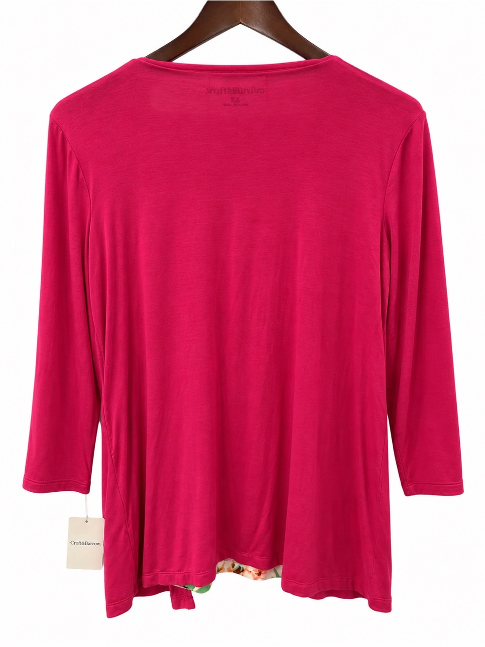 Pink cardigan with attached tank top - Picture 3 of 3
